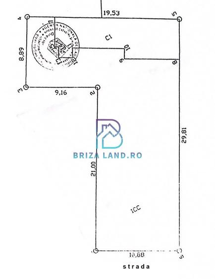 Bucurestii Noi, zona Strabuna, teren 400mp, d=10.9m liber - 3