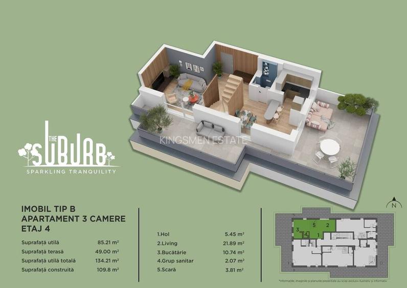 Duplex 3 camere The Suburb Buftea - 23