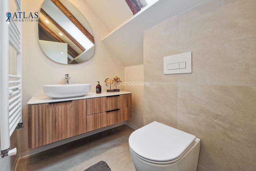 Nou amenajat, ultracentral, 100 mp., mansarda in vila, aer conditionat, parcare - 14