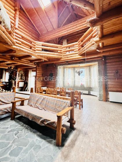 Cabana vânătorească din lemn cu vedere spectaculoasa, langa Castelul Cantacuzino - 8