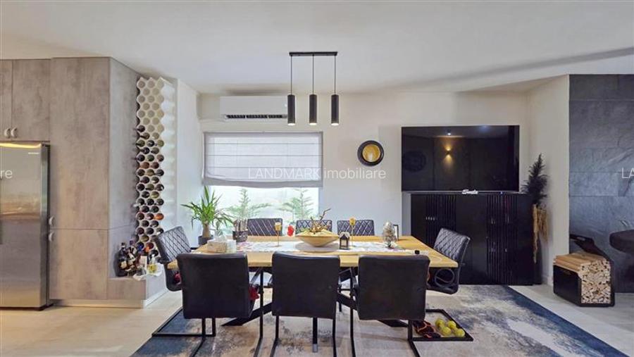 VILA PE PARTER SUPERBA MOBILATA / UTILATA CU PISICINA SI TEREN GENEROS - 10