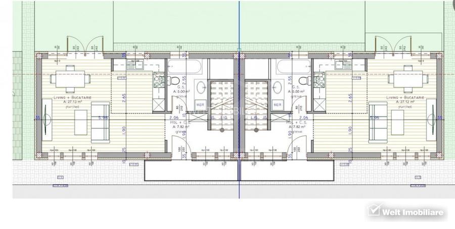 Duplex P+E, 4 camere si gradina,  Floresti - 9