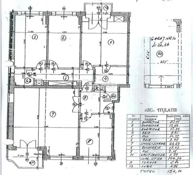 4 camere Floreasca decomandat, centrala, parcare, et. 4, an 2006, 154 mp, boxa - 15