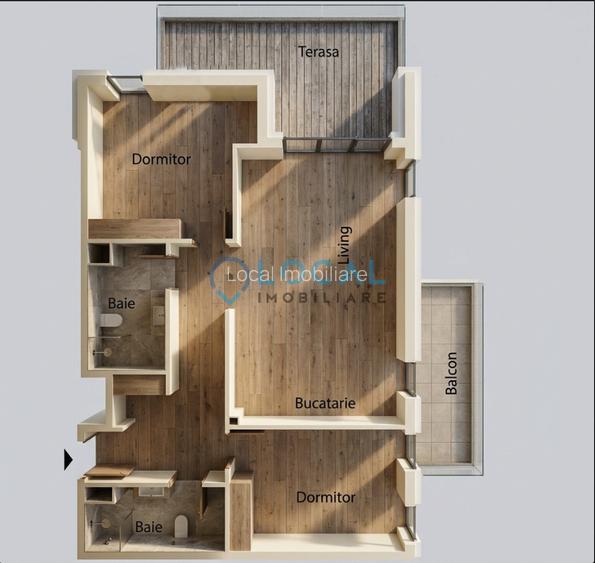 Apartament 3 camere | Finisat | Bloc Nou | Etaj Intermediar - 13