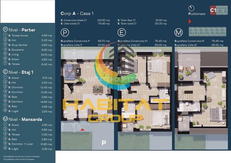 Pallady vila insiruita 5 camere 175 mp + curte 131 mp AUCHAN - 2
