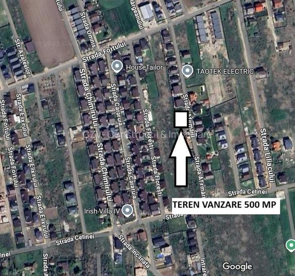 „Teren 500 mp între case, cu toate utilitățile – Domnești, Ilfov | Pr - 5