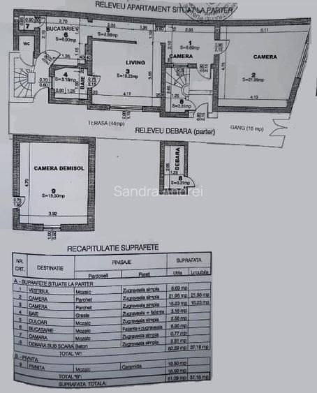 Apartament ultracentral, 3 camere în vilă interbelică, intrare separată, terasă - 15