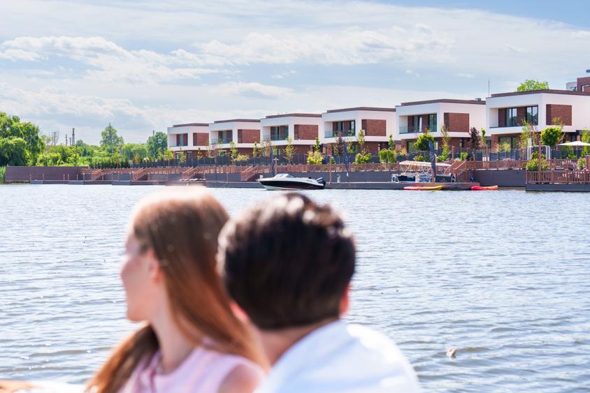 Ansamblu finalizat de vile la Snagov- deschidere spre lac, ponton privat, - 10