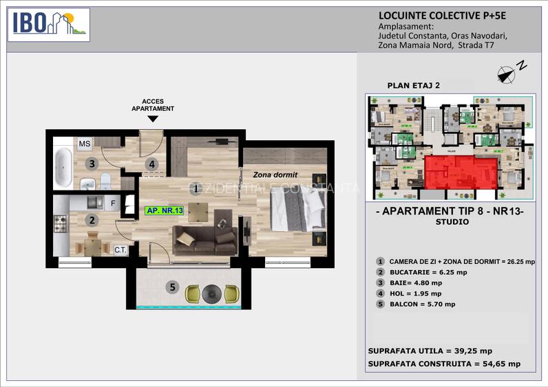 Apartament Tip Studio - Mamaia Nord / Sat - 4
