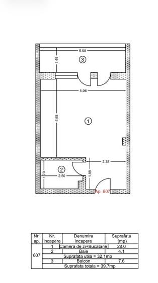 Garsoniera NOUA mobilata si utilata 40 mp cu parcare inclusa - Popesti Leordeni - 8