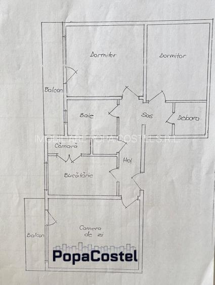 Militari - Apusului apartament 4 camere decomandat et. 2/3, renovat, centrala - 11