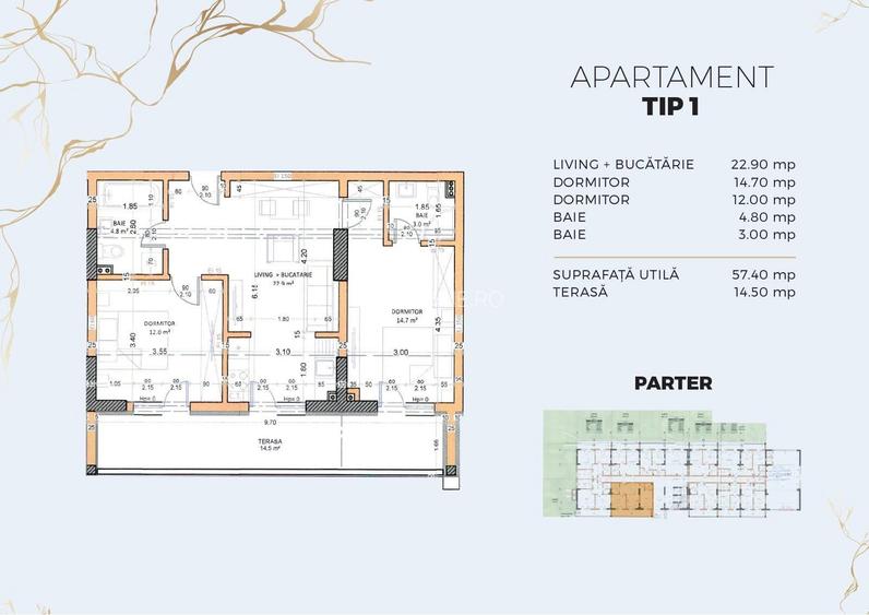 Metrou Berceni - bloc nou 2026, Cel Mai ieftin 3 camere 2 Bai Tva inclus - 2