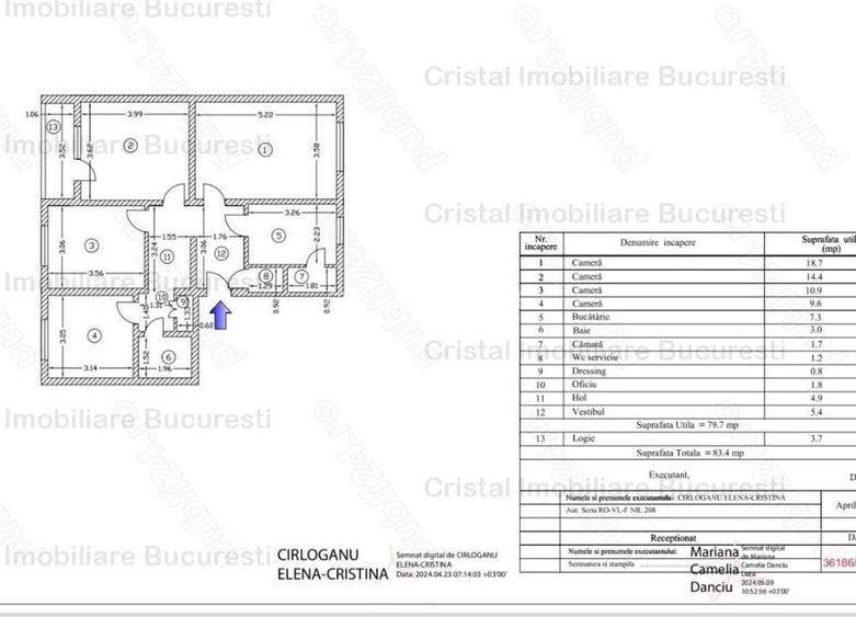 Vanzare Apartament 4 camere, Brancoveanu, Aleea Dolina. - 3