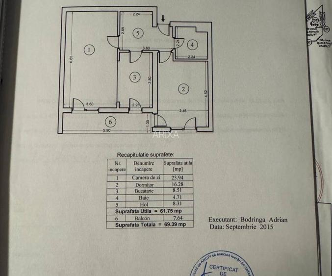 2 Camere Imens 69mp + Parcare VIzavi Metrou Poenaru Vedere Libera 2016 - 14
