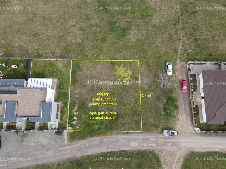 Teren de vânzare 600 mp cu front de 24 ml în Cartier Europa,Mosnita Noua 62.000E - 3