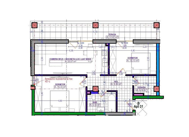Apartament 3 camere de inchiriat - 20