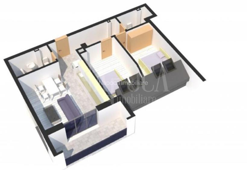 Apartament 3 camere de vanzare in Floresti - 3