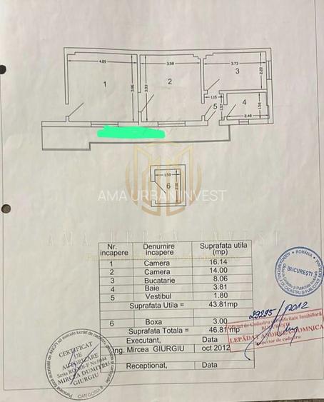 Maica Domnului Grigore Ionescu 2 camere   67000eur - 14