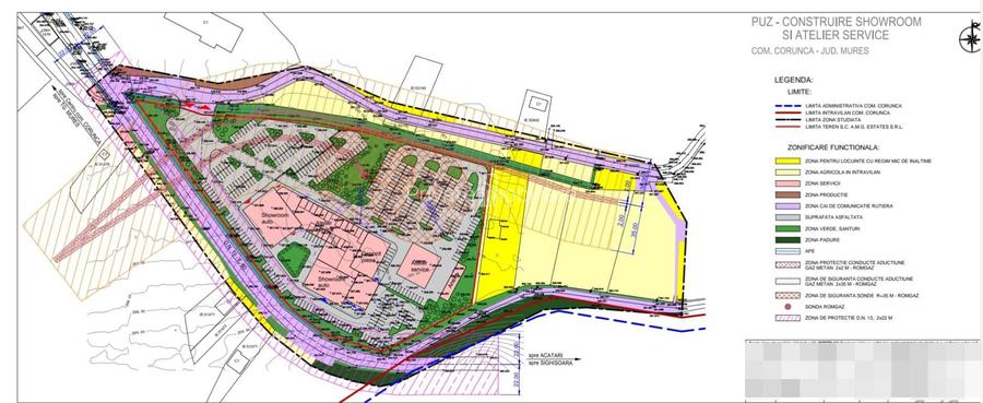 Teren 26 900 Mp intravilan De Vanzare, PUZ Aprobat, La E-60, Corunca - 4