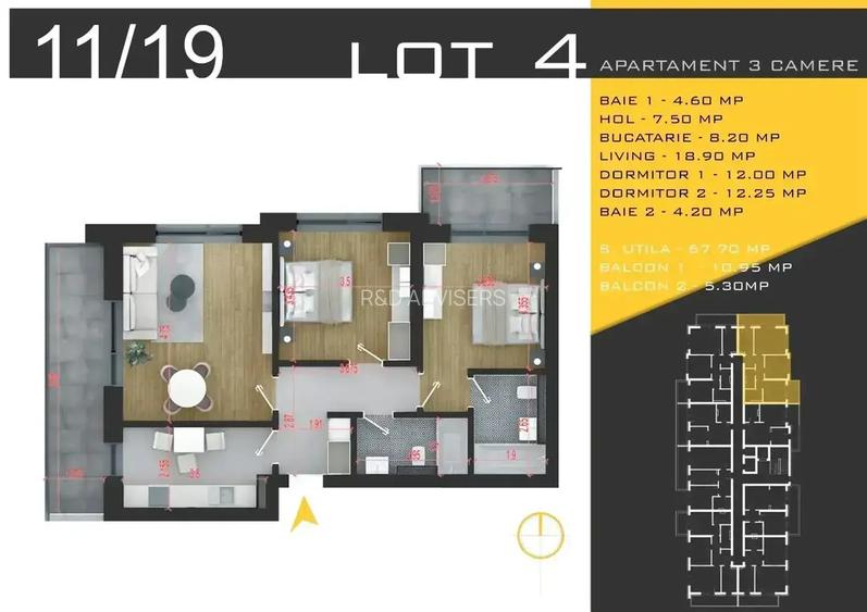 Apartament 3 camere Metrou Nicolae Teclu zona Pallady - 7