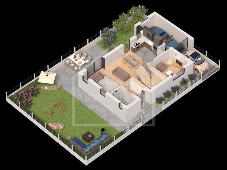 Vila 4 camere | Garaj, Pompe caldura, Panouri fotovoltaice, etc - 4