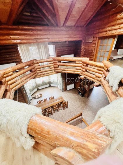 Cabana vânătorească din lemn cu vedere spectaculoasa, langa Castelul Cantacuzino - 26