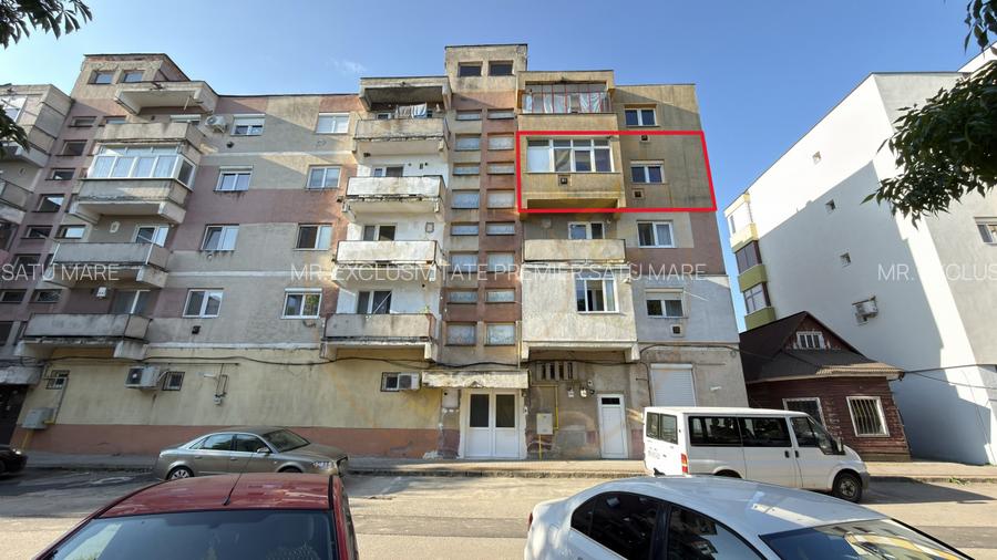 Apartament 2 camere Etaj III Carei-Str. M.Viteazul Nr.19, Vizavi Kaufland - 16