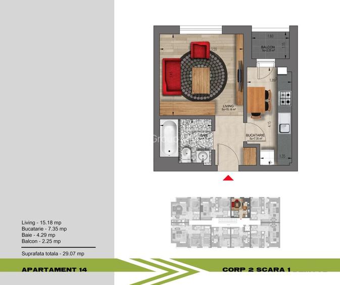 Garsoniere Direct Dezvoltator Militari Rezervelor60 - 1