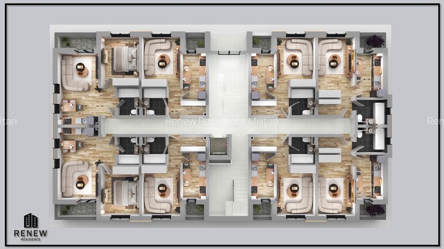 Apartament 2 camere Militari Renew Residence - 2