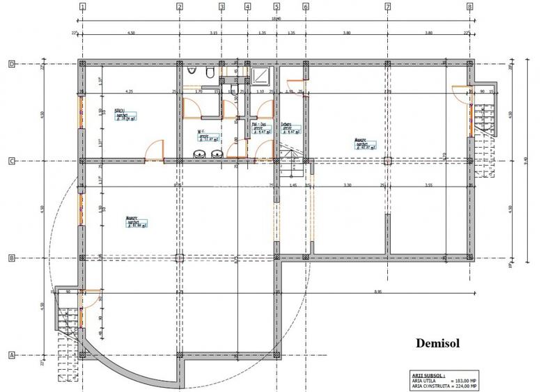 Spatiu comercial premium cu garaj de inchiriat pe str. Nufarului  - 13