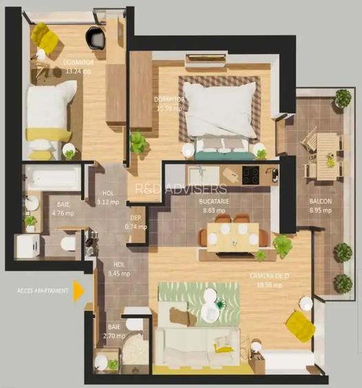 Cotroceni Apartament 3 Camere LUX Mutare Imediata Loc Parcare Inclus - 6