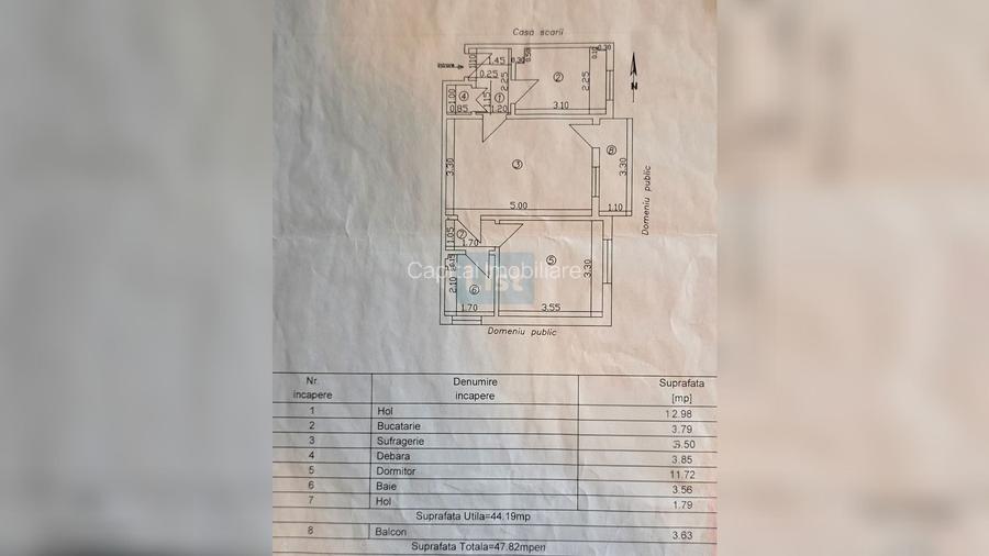 Apartament 2 camere, Etaj 1 + Centrală pe gaz, Zonă Hotel Traian - 4