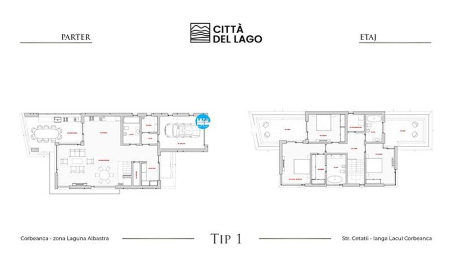 Persoana fizica de vanzare doua VILE DE LUX cu vedere la lac CORBEANCA - 2