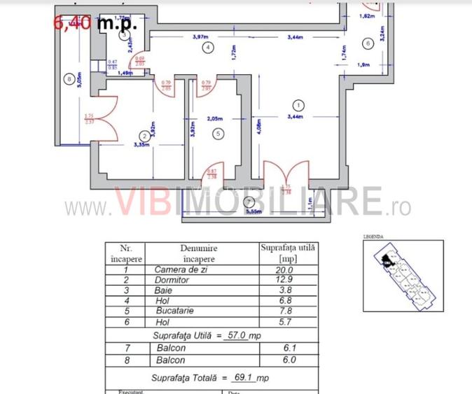 Apartament 2025 bucatarie mobilata si utilata 2 balcoane Straulesti - 14