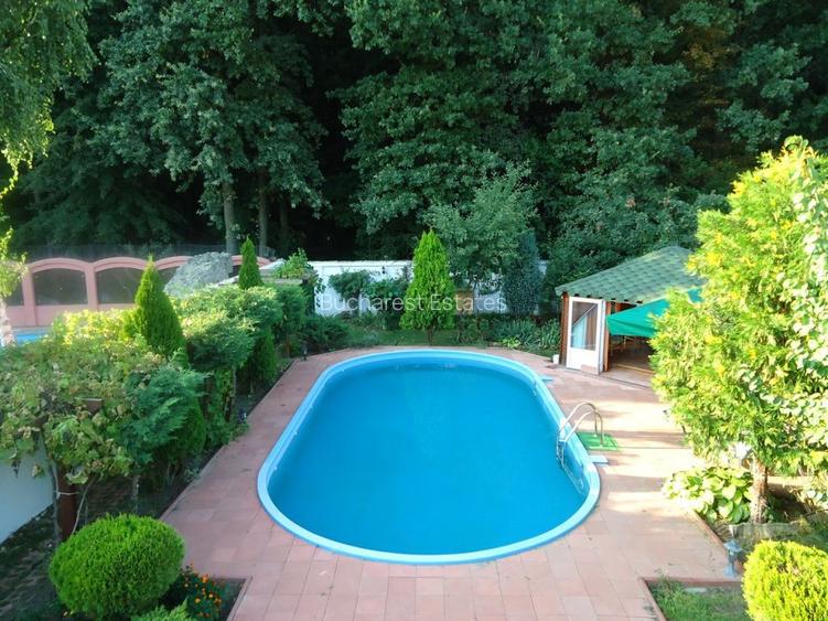 Vila piscina superba gradina matura cu iesire directa la padure - 15