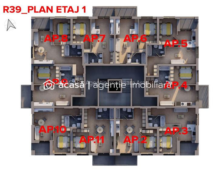 Apartament nou ARED, 44 mp utili – Direct de la dezvoltator - 6
