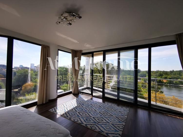 Duplex Spectaculos cu 5 camere, vedere libera Herastrau, mobilat modern, parcare - 12