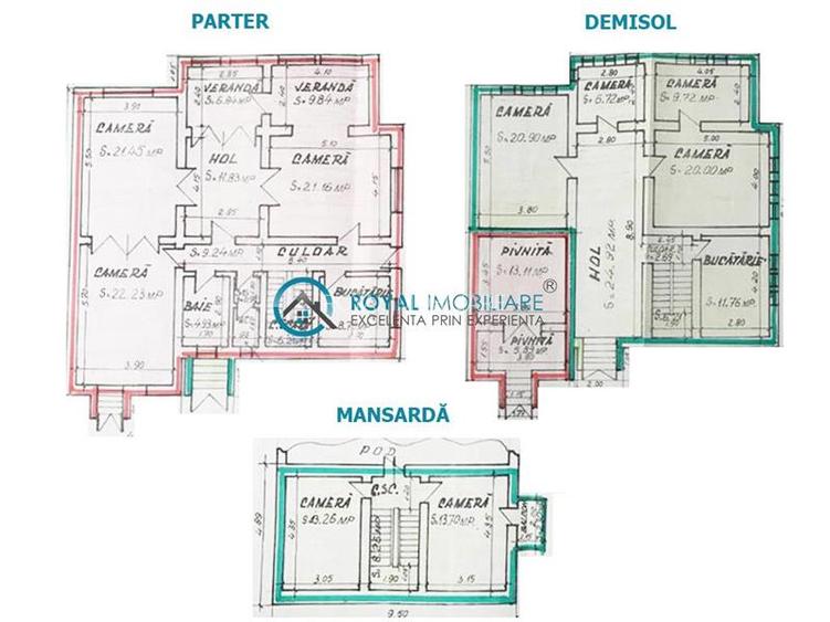 Royal Imobiliare - Vanzare Casa D+P+M, Ultracentral - 21