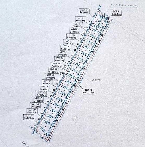 Teren pentru Locuinta 411 MP Comuna Berceni - Stadion - 2