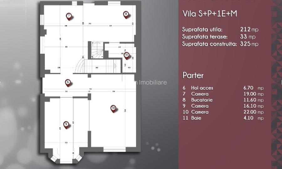 Închiriere Vilă   | 8 camere  | Zona Capitale - 20