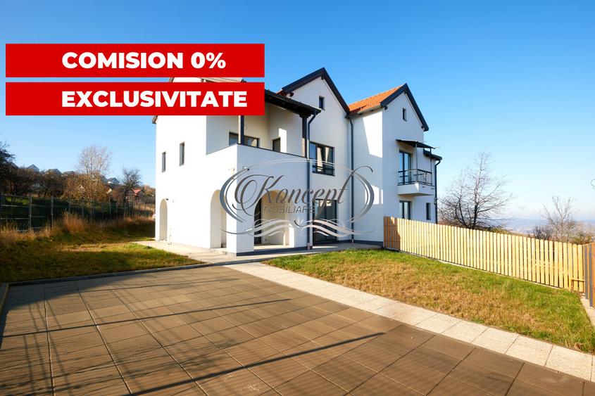 Duplex modern Feleacu cu vedere panoramica spre Cluj