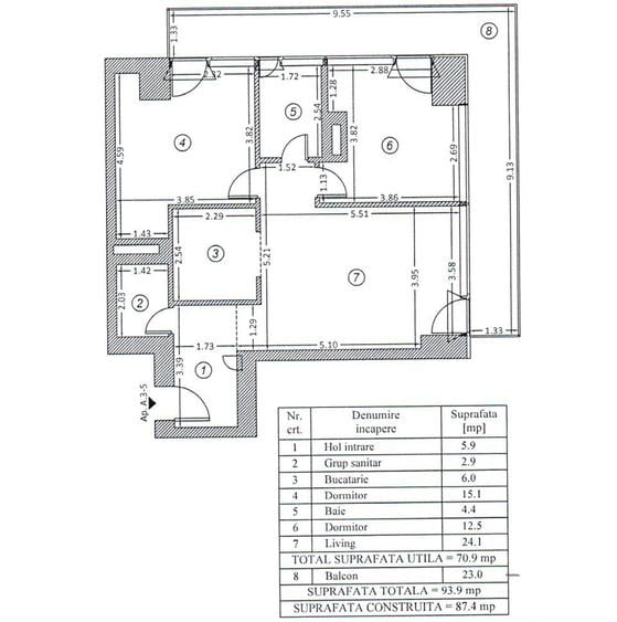 ONE Floreasca Towers | 3 camere premium cu terasă de 23 mp !