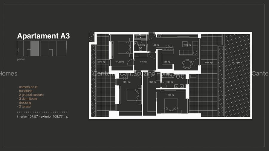 20 apartamente noi cu 3 camere in proiectul CC Homes: www.cchomes.ro - 3