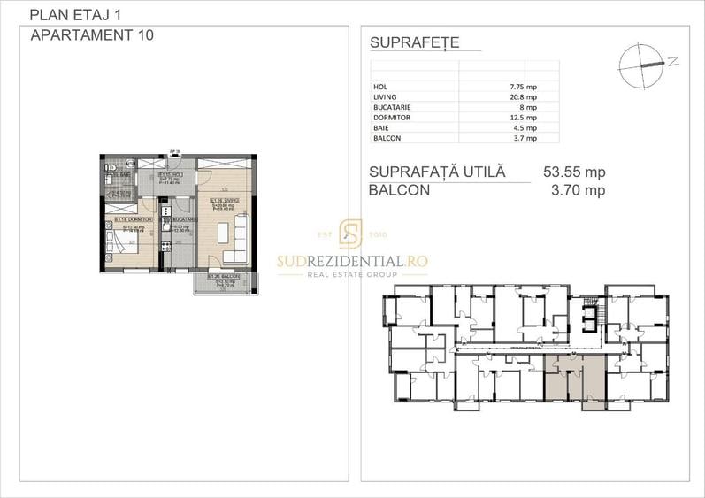 Ideal investitie! Apartament cu 2 camere decomandate, Bd Brancoveanu - 1