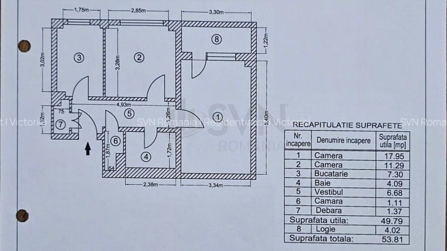 REA1027704 Apartament 2 camere II Stefan Cel Mare II Loc de parcare - 9