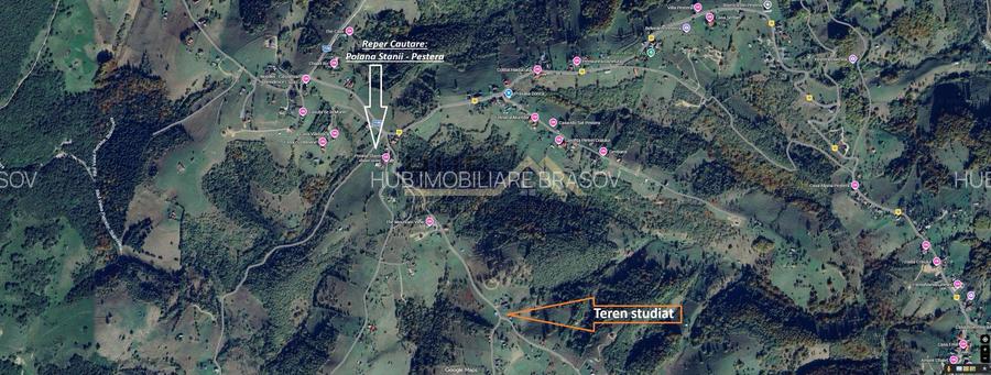 Teren Moieciu zona Pestera cu PUZ si utilitati | 4.649mp - 4