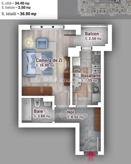 Garsoniera + Parcare | Yola 71 -Zona Pacii - 5