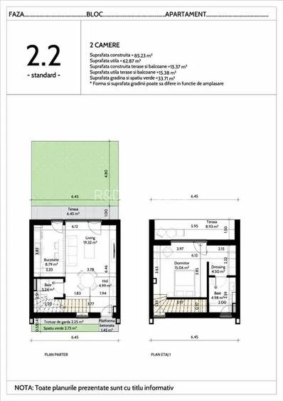 Apartament 2 camere cu grădină proprie – H4L The Village | Pipera - 9