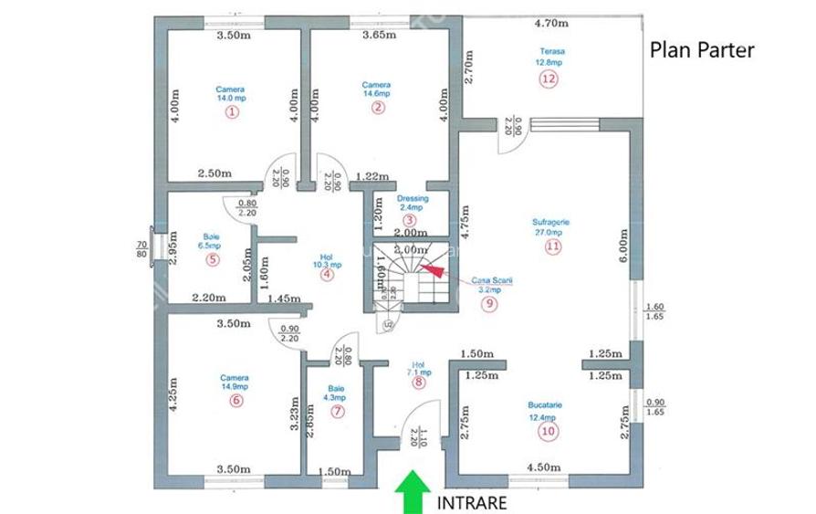 Casa individuala cu 4 camere si curte libera de 330 mp in Selimbar - 17