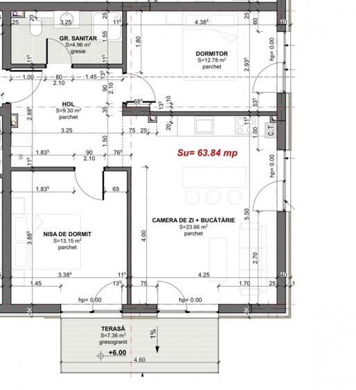 Apartament cu 3 camere, bloc nou, Apahida. - 5